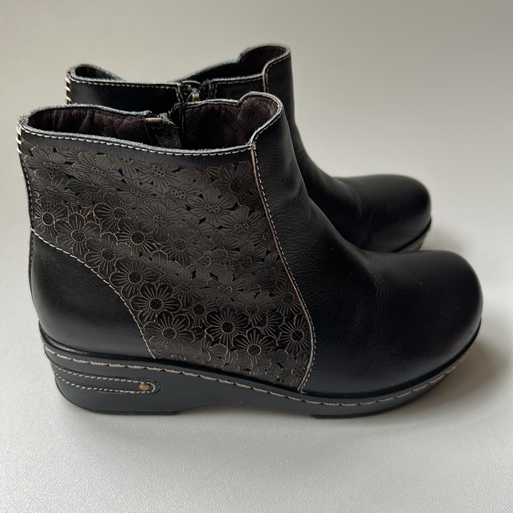L’artiste Lene Boots Booties Black Size 36 EUR, 5.5 US - Picture 3 of 10